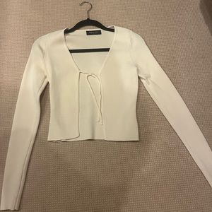 white tie sweater / long sleeve